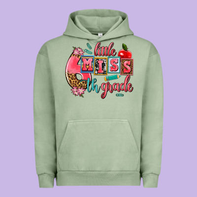 Little Miss 6 Th Grade Urban Hoodie Designed By Adodesignshop
