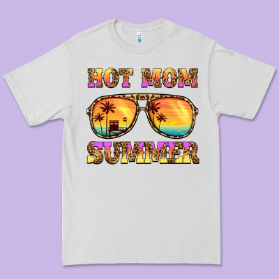 Hot Mom Summer Premium Tee Designed By Barkaloodesign