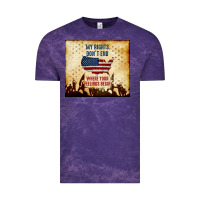 Cloud Purple my rights don't end Vintage Tee - TumblerDesignByShophia