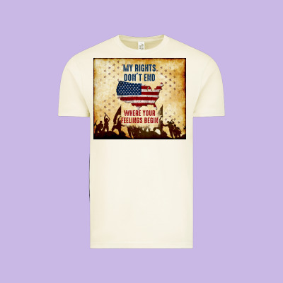 My Rights Don't End Vintage Tee Designed By Tumblerdesignbyshophia