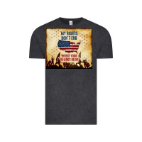 Vintage Black my rights don't end Vintage Tee - TumblerDesignByShophia
