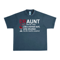 Midnight Navy Funny Drunk Aunt Definition DRAUNT Gift For Auntie Urban Heavy Tee - minhPixels