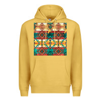 Antique Gold native american aztec seamless pattern Premium Hoodie - BundleAndBundleShop