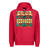 Cardinal native american aztec seamless pattern Premium Hoodie - BundleAndBundleShop