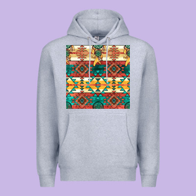 Native American Aztec Seamless Pattern Premium Hoodie Designed By Bundleandbundleshop