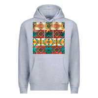 Heather Grey native american aztec seamless pattern Premium Hoodie - BundleAndBundleShop