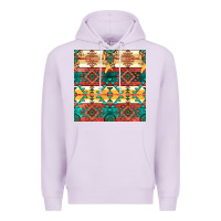 Lilac native american aztec seamless pattern Premium Hoodie - BundleAndBundleShop