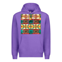 Purple native american aztec seamless pattern Premium Hoodie - BundleAndBundleShop