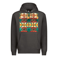Smoke native american aztec seamless pattern Premium Hoodie - BundleAndBundleShop