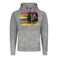 Mardi Gras Flag Vintage Hoodie | Teevron