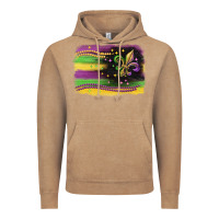 Vintage Coffee mardi gras flag Vintage Hoodie - CowGirlArtShop
