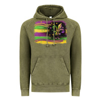 Vintage Olive mardi gras flag Vintage Hoodie - CowGirlArtShop