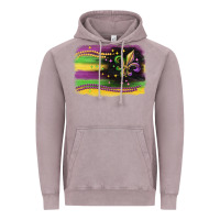 Vintage Zinc mardi gras flag Vintage Hoodie - CowGirlArtShop
