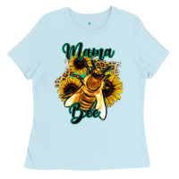 Leopard Sunflower Western Mama Bee Ladies Tee | Teevron