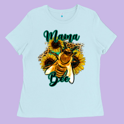 Leopard Sunflower Western Mama Bee Ladies Tee Designed By Bettercallsaul
