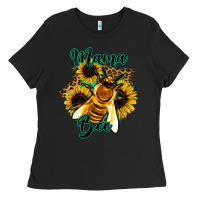 Black Leopard Sunflower Western Mama Bee Ladies Tee - Bettercallsaul