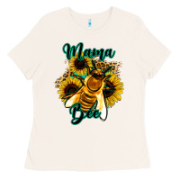 Bone Leopard Sunflower Western Mama Bee Ladies Tee - Bettercallsaul