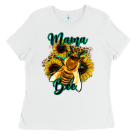 White Leopard Sunflower Western Mama Bee Ladies Tee - Bettercallsaul