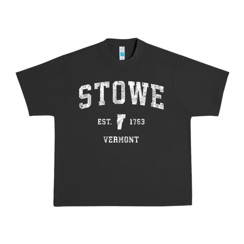 Stowe Vermont Vt Vintage Athletic Sports Urban Heavy Tee by minhPixels | Teevron