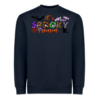 Navy it's spooky season Heavyweight Sweatshirt - BundleAndBundleShop