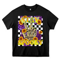 Black stay skeleton hand spooky Heavy Core Tee - LillyAllenDesigns