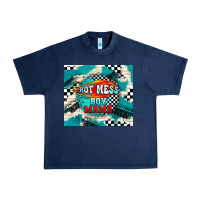Navy hot mess boy mama with fire Urban Heavy Tee - TumblerDesignByShophia