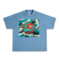 Pebble Blue hot mess boy mama with fire Urban Heavy Tee - TumblerDesignByShophia