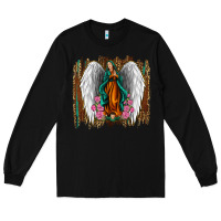 Black lady of guadalupe Long Sleeve Tee - Jasminsmagicworld