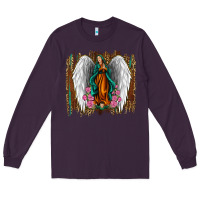 Plum lady of guadalupe Long Sleeve Tee - Jasminsmagicworld