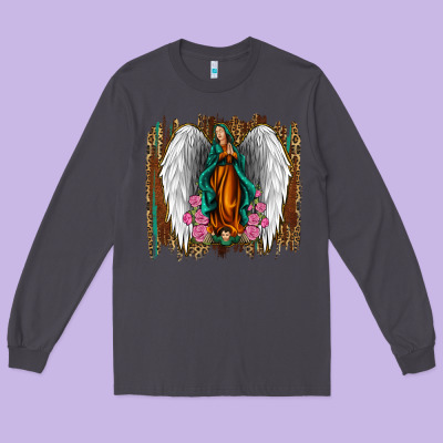 Lady Of Guadalupe Long Sleeve Tee Designed By Jasminsmagicworld