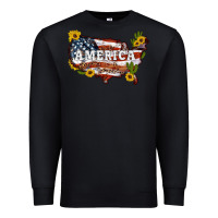 Black usa map Premium Sweatshirt - Artiststas