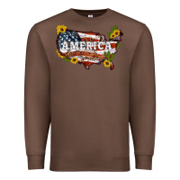 Chestnut usa map Premium Sweatshirt - Artiststas