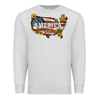 Dove Grey usa map Premium Sweatshirt - Artiststas