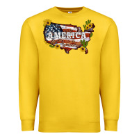 Lemon usa map Premium Sweatshirt - Artiststas