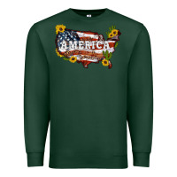 Sports Green usa map Premium Sweatshirt - Artiststas