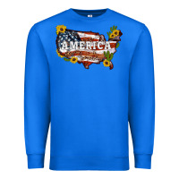 True Royal usa map Premium Sweatshirt - Artiststas
