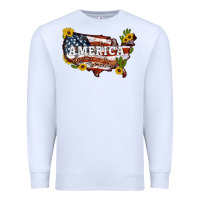 White usa map Premium Sweatshirt - Artiststas