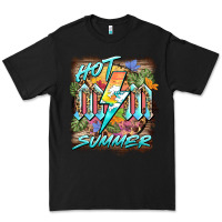 Black hot mom summer Premium Tee - BarkalooDesign