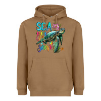 Toasted Coconut sea you soon with sea turtle Heavyweight Hoodie - Artiststas