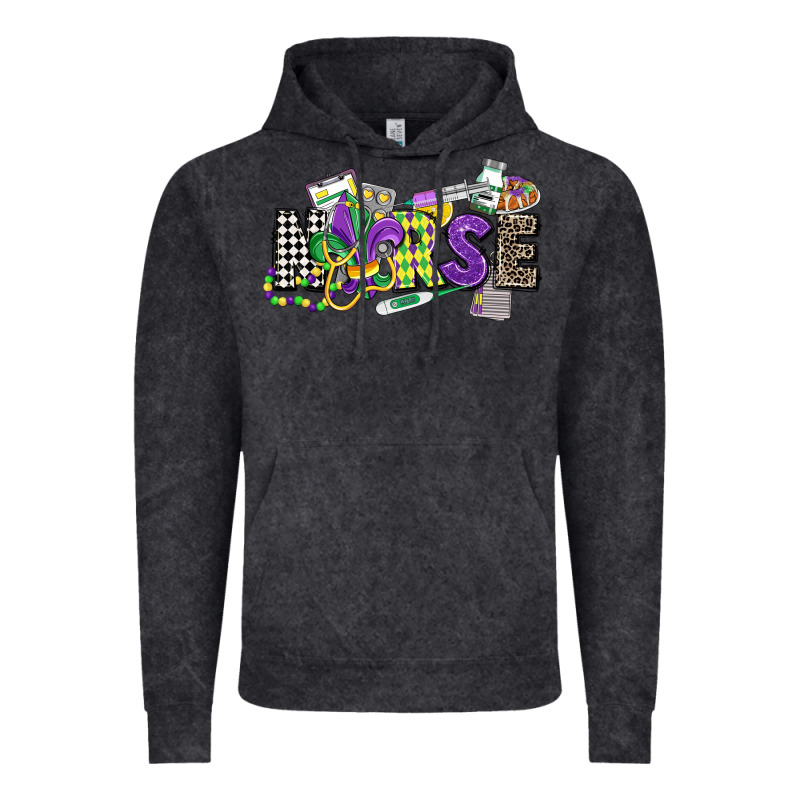 Nurse Mardi Gras Vintage Hoodie by CowGirlArtShop | Teevron