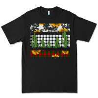 Black cowhide cacti sunflowers christmas mousepad Premium Tee - Jasminsmagicworld
