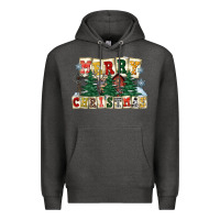 Charcoal Heather merry christmas Premium Hoodie - FaDigitalArtStudio