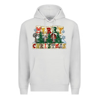 Dove Grey merry christmas Premium Hoodie - FaDigitalArtStudio