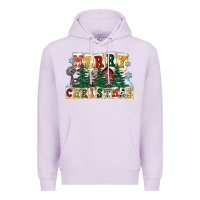 Lilac merry christmas Premium Hoodie - FaDigitalArtStudio