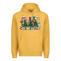 Mustard merry christmas Premium Hoodie - FaDigitalArtStudio