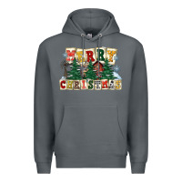 Rock merry christmas Premium Hoodie - FaDigitalArtStudio