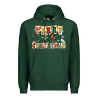 Sports Green merry christmas Premium Hoodie - FaDigitalArtStudio