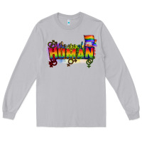 Moon Dust We are all human Long Sleeve Tee - CowGirlArtShop