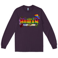 Plum We are all human Long Sleeve Tee - CowGirlArtShop