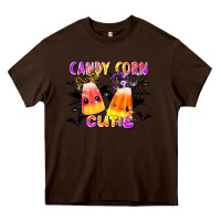 Chocolate Brown candy corn cute Heavy Core Tee - LillyAllenDesigns